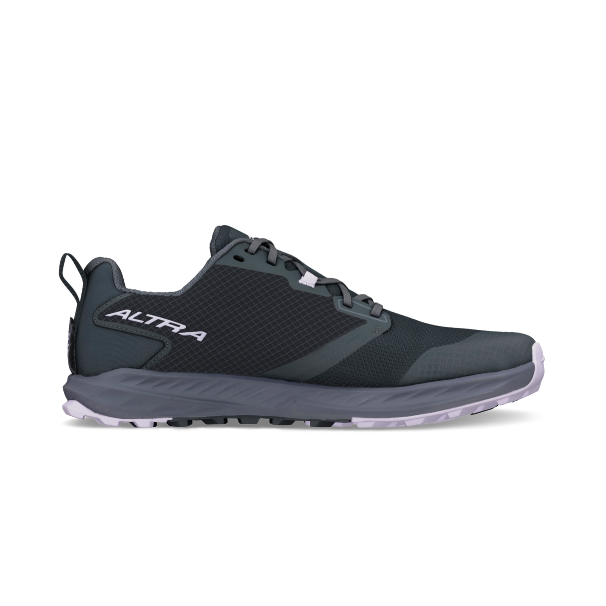Black Altra Superior 7 athletic shoe with gray sole and mesh upper design.