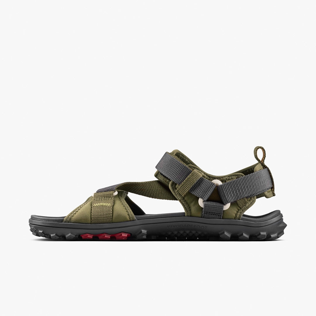 Vivobarefoot Men's Tracker Ora Sandal - Dark Olive