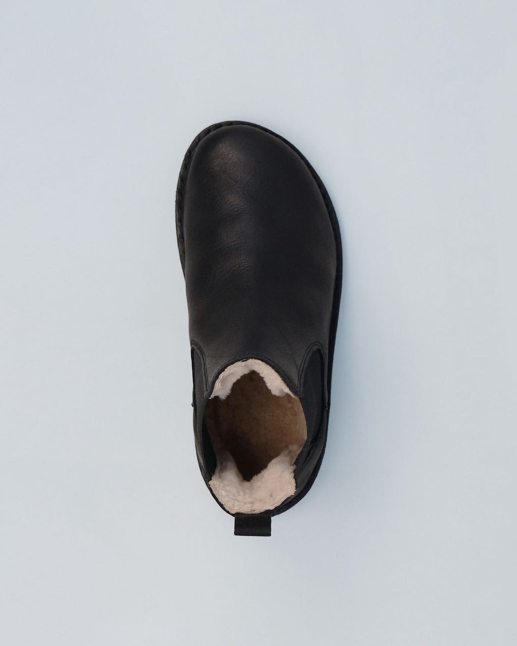 HELSINKI Leather Preto Black Shearling