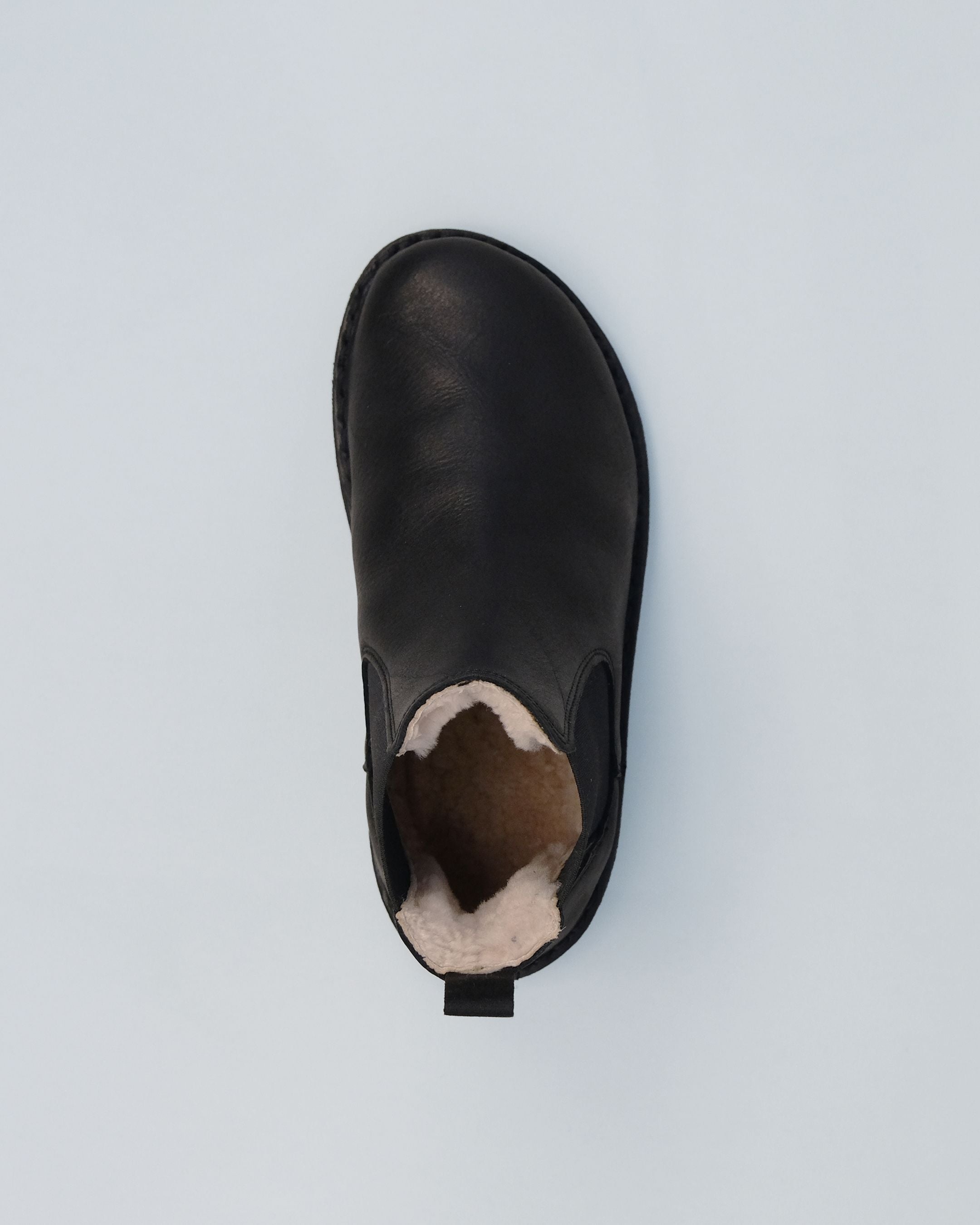 HELSINKI Leather Preto Black Shearling