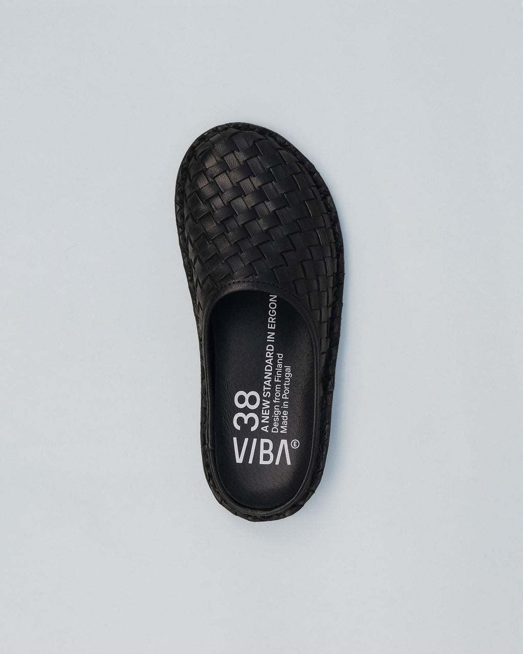 ROMA Woven Leather Preto Black