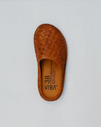 ROMA Woven Leather Cognac Brown