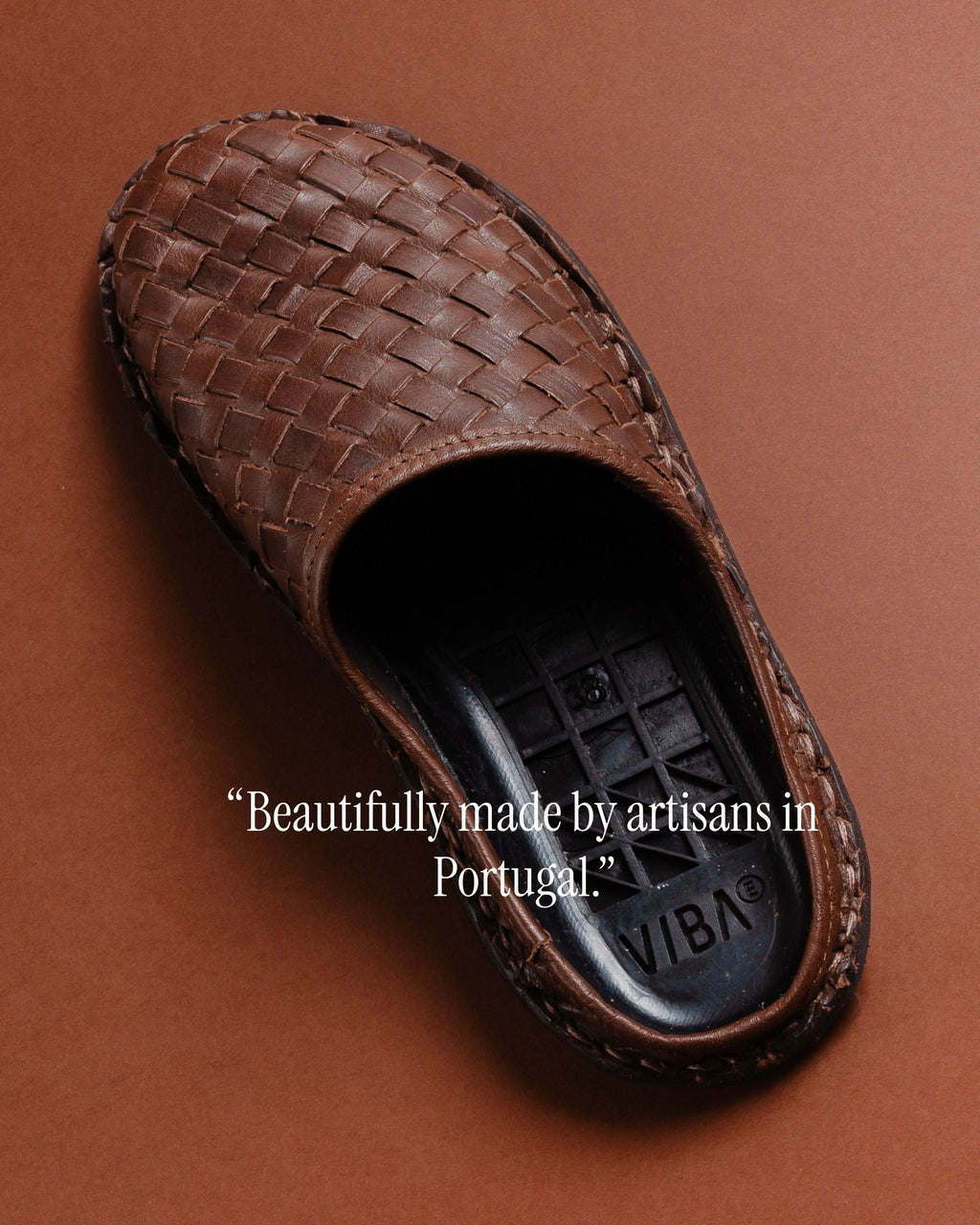 ROMA Woven Leather Cocoa Brown