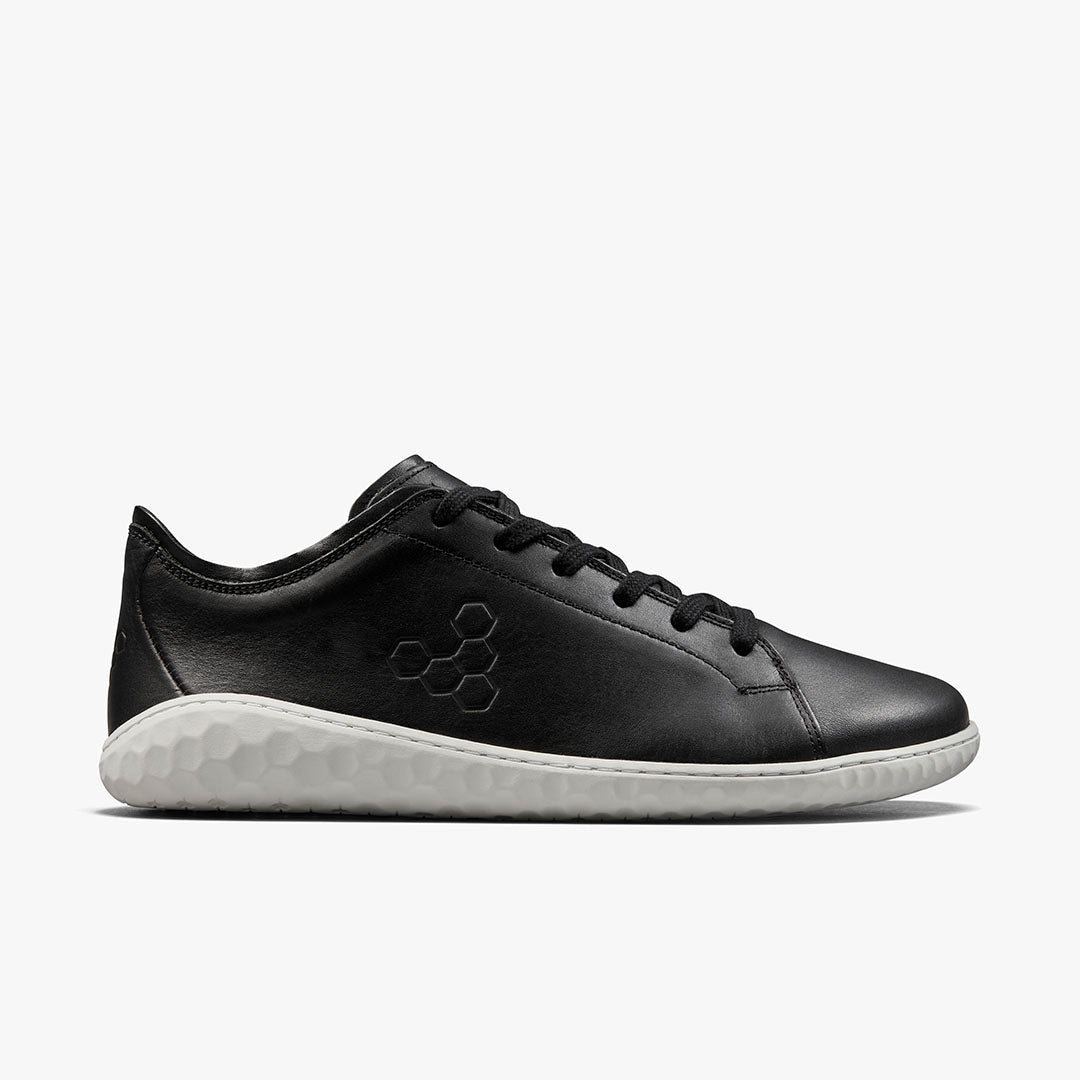 Vivobarefoot Women's Geo Court III - Obsidian Leather