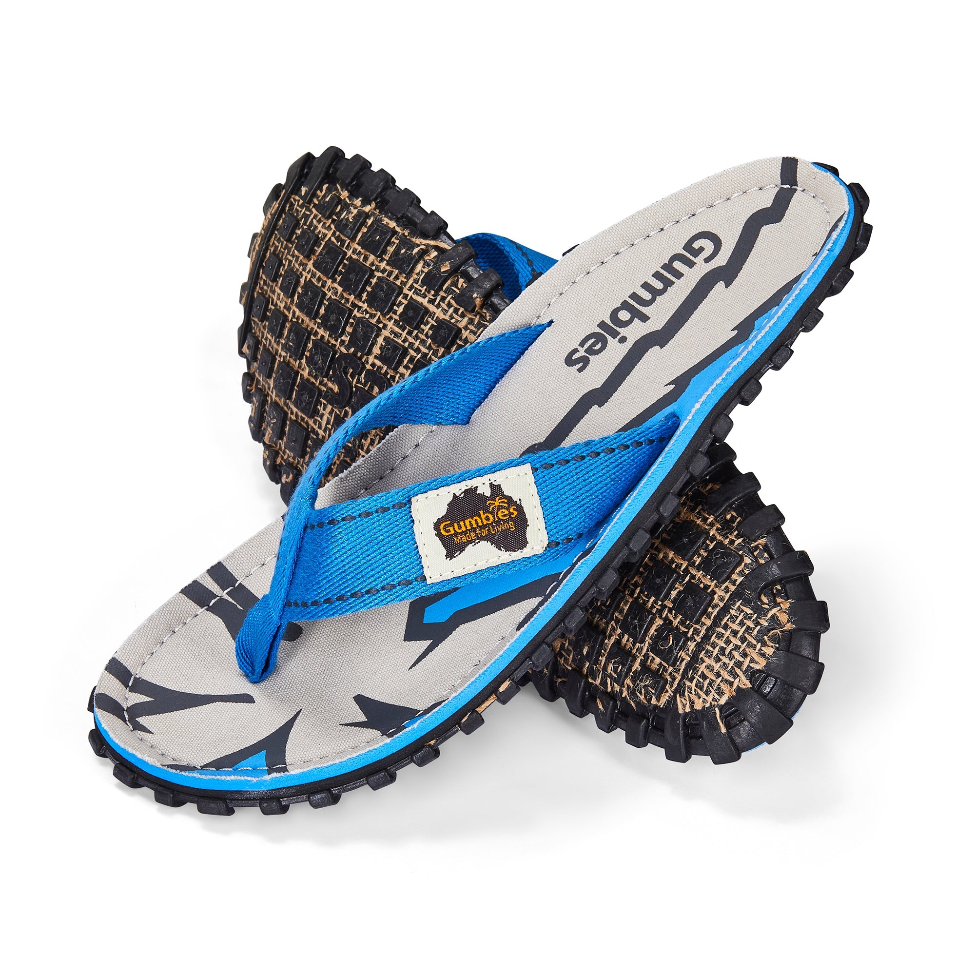 Islander Flip-Flops - Blue Palms