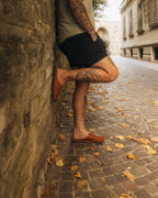 ROMA Woven Leather Cognac Brown