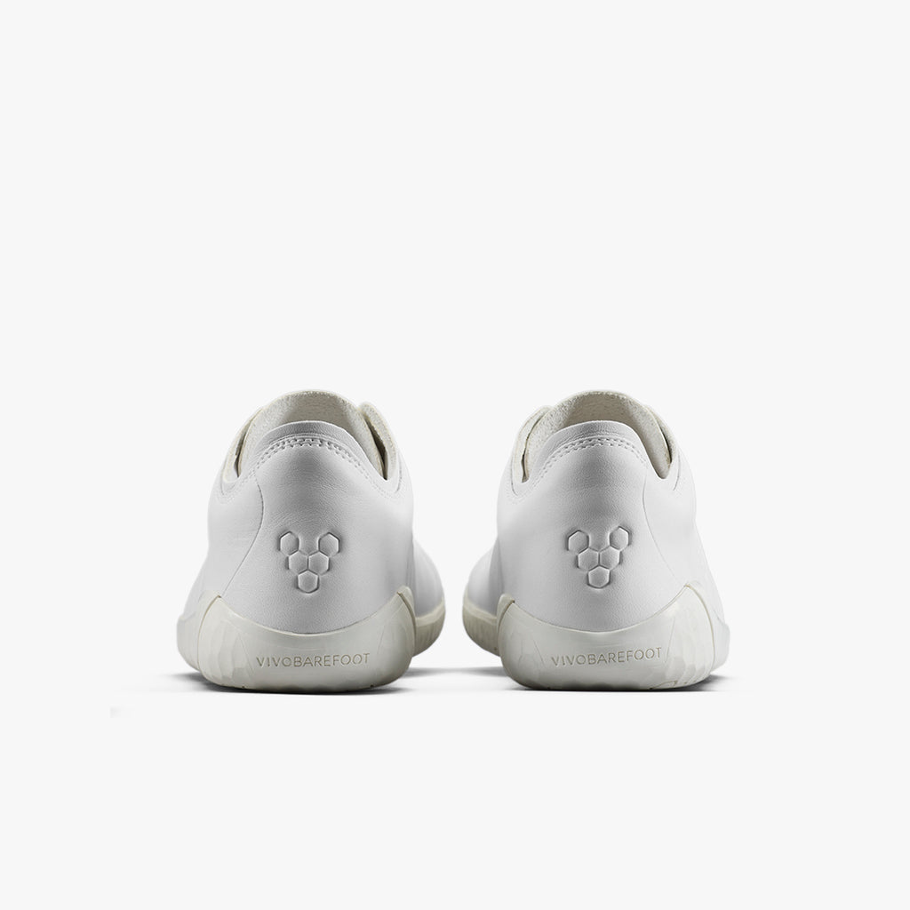 Vivobarefoot Women's Geo Court IV - Bright White Leather