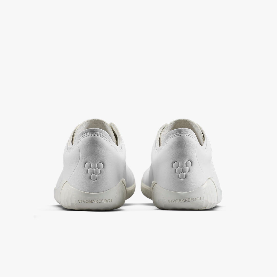 Vivobarefoot Women's Geo Court IV - Bright White Leather