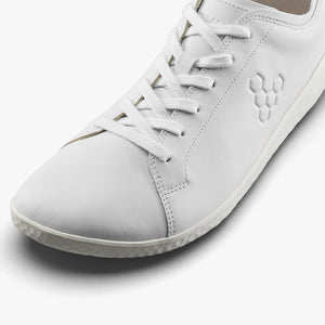 Vivobarefoot Women's Geo Court IV - Bright White Leather