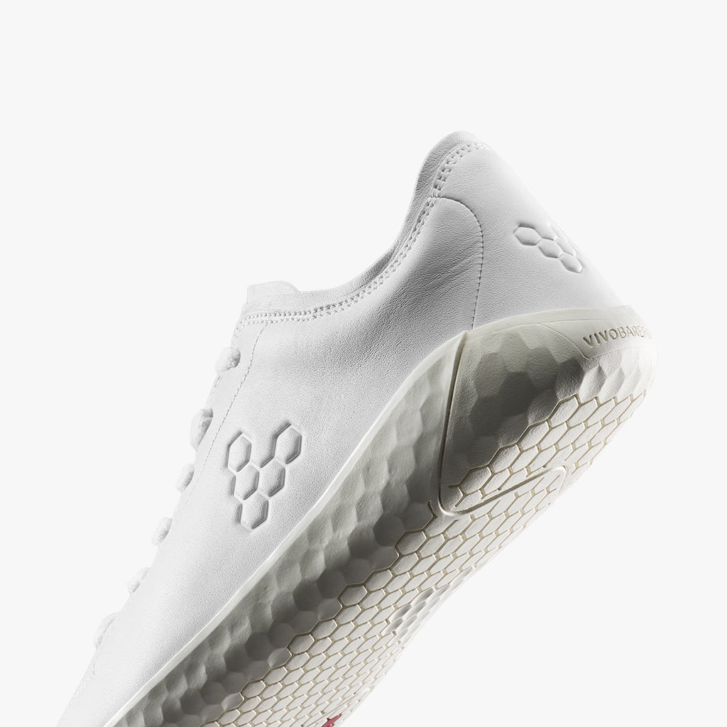 Vivobarefoot Women's Geo Court IV - Bright White Leather