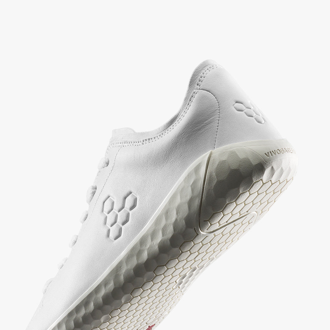 Vivobarefoot Women's Geo Court IV - Bright White Leather