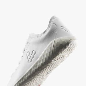 Vivobarefoot Women's Geo Court IV - Bright White Leather