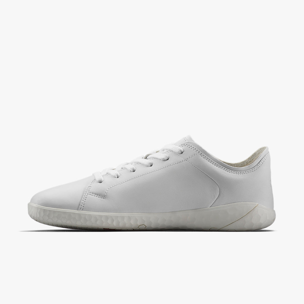 Vivobarefoot Women's Geo Court IV - Bright White Leather