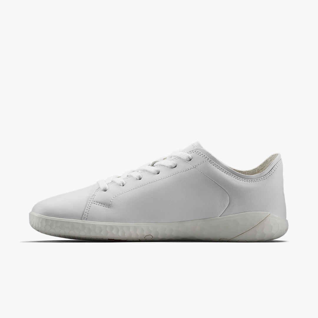 Vivobarefoot Women's Geo Court IV - Bright White Leather