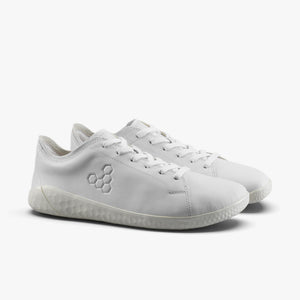 Vivobarefoot Women's Geo Court IV - Bright White Leather