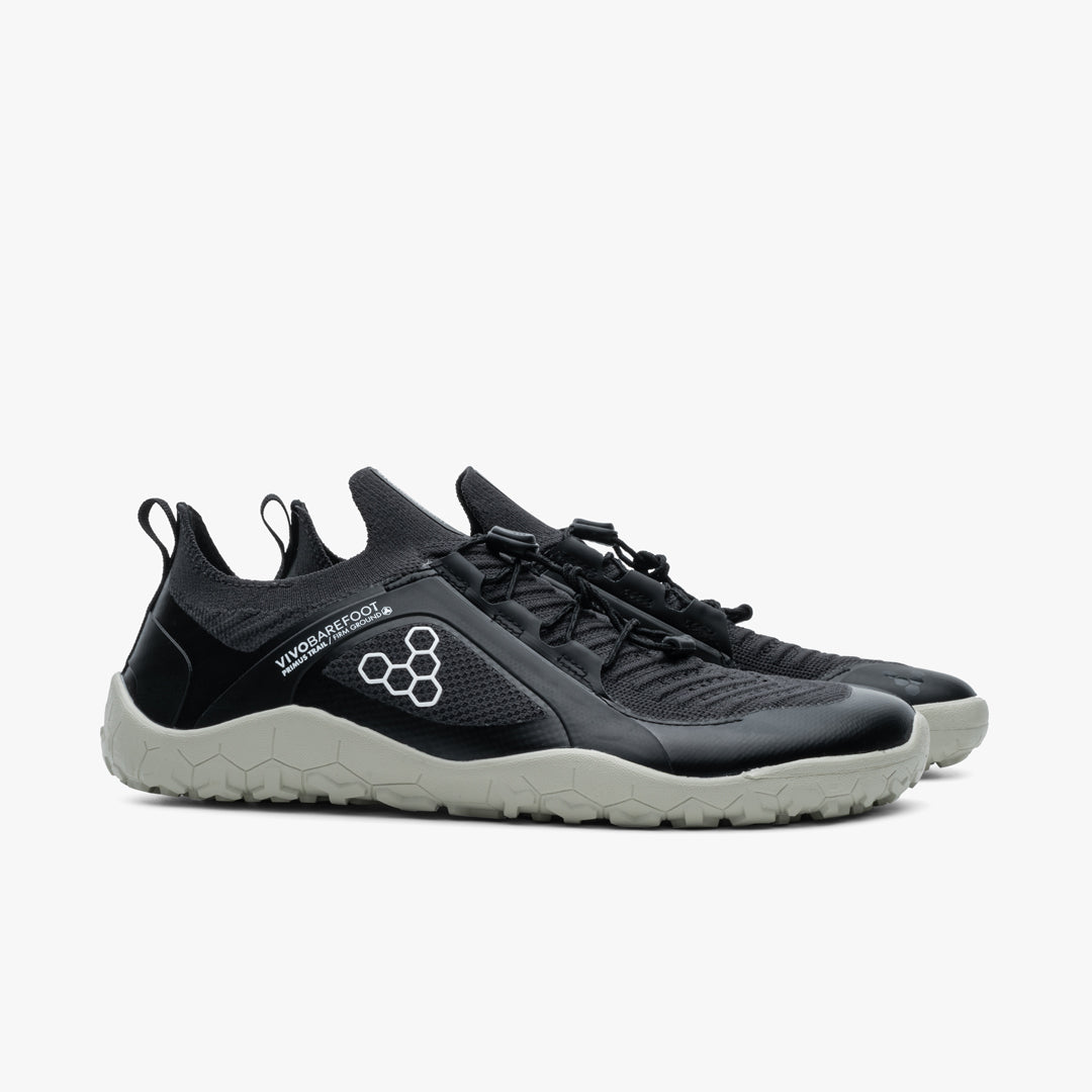 Vivobarefoot Women's Primus Trail Knit FG - Obsidian/Pelican