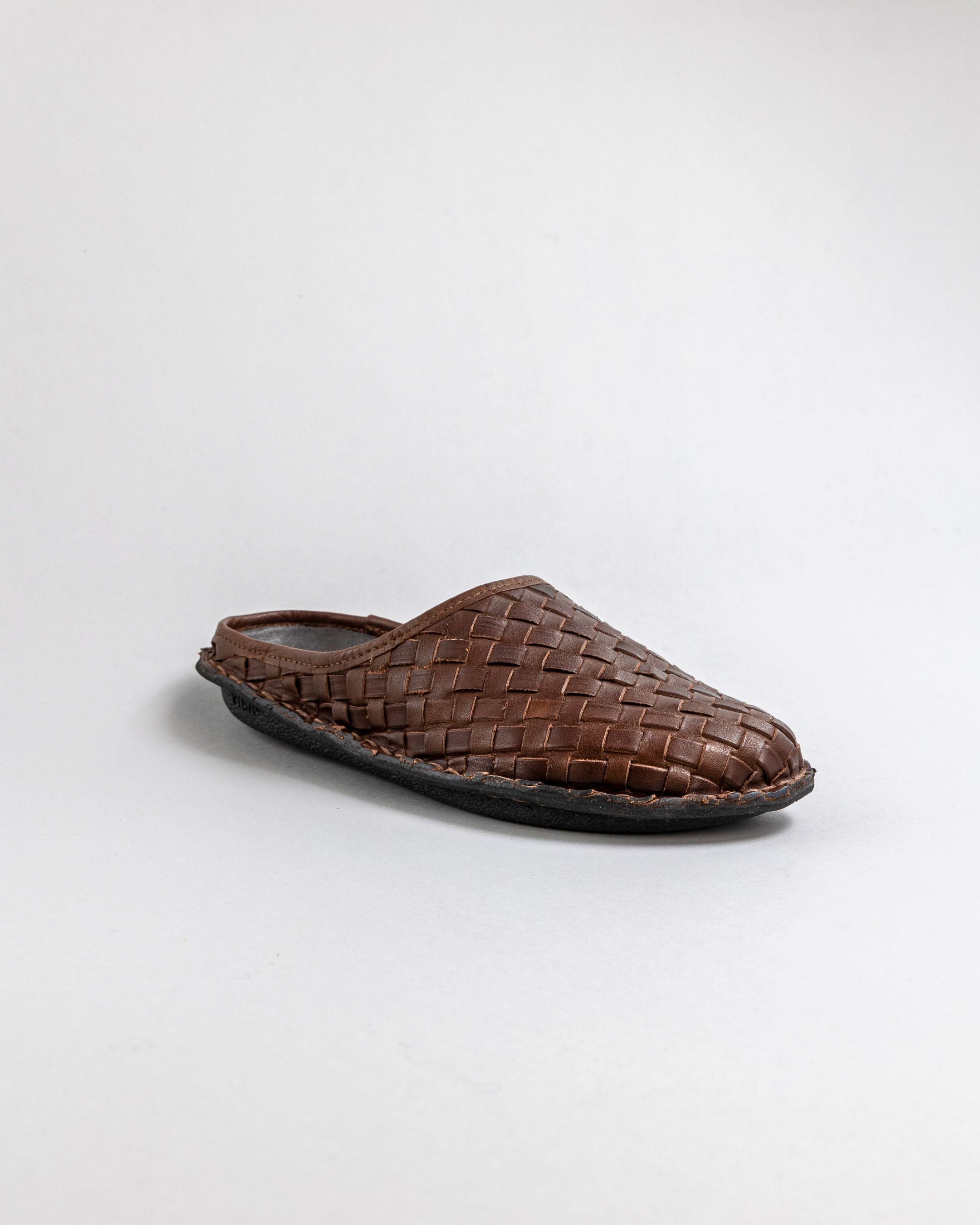ROMA Woven Leather Cocoa Brown