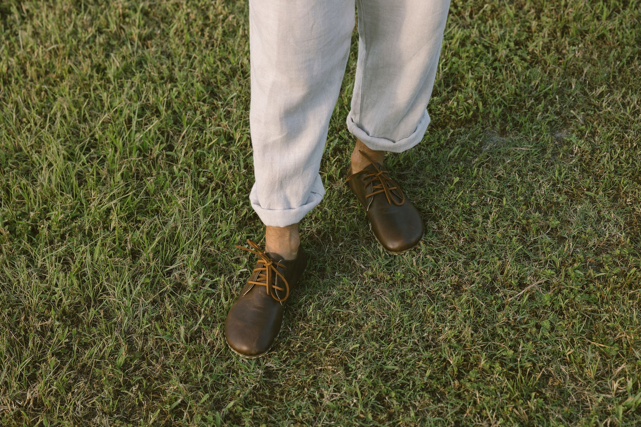 Barefoot Grounding Lace Up Shoe / Coffee