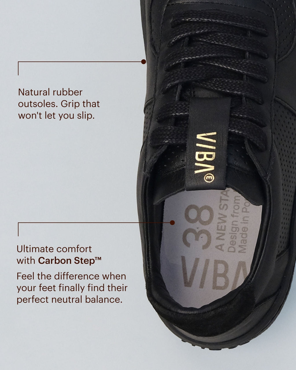 LONDON Bio Leather Black/Black