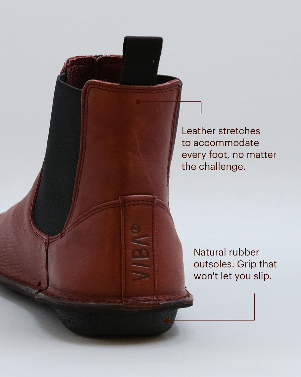 HELSINKI Leather Cordovan Red
