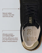 SYDNEY Bio Suede Black/Gum