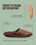 ROMA Woven Leather Cocoa Brown