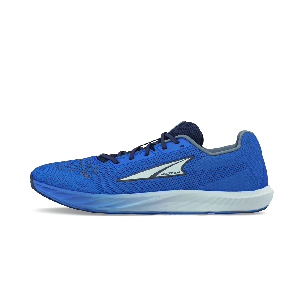 Blue gradient Altra men's Escalante 4 running shoe with white midsole and black laces.