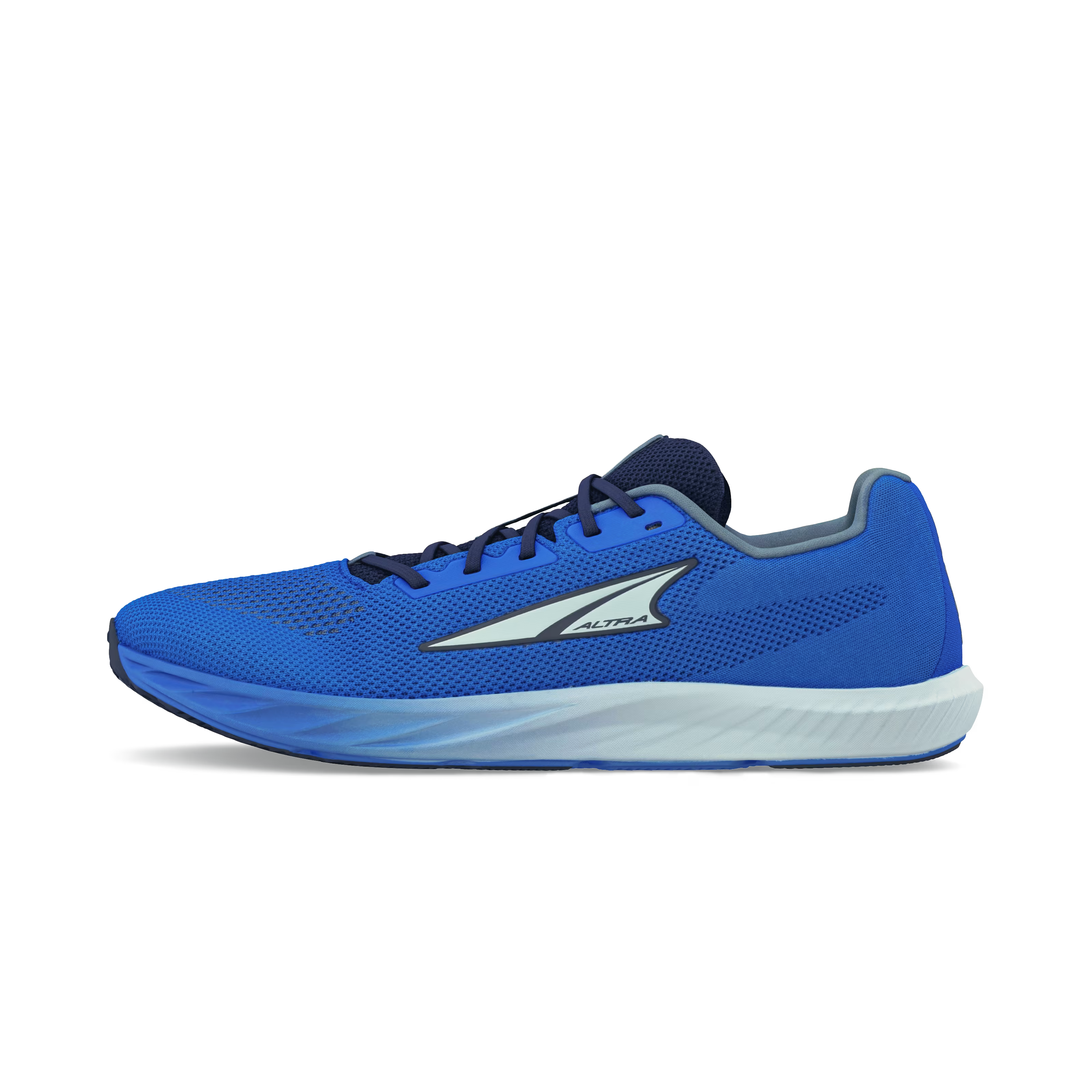 Blue gradient Altra men's Escalante 4 running shoe with white midsole and black laces.