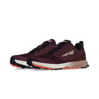 Dark purple Altra Women's Superior 7 running shoes with black laces and orange-tipped soles.