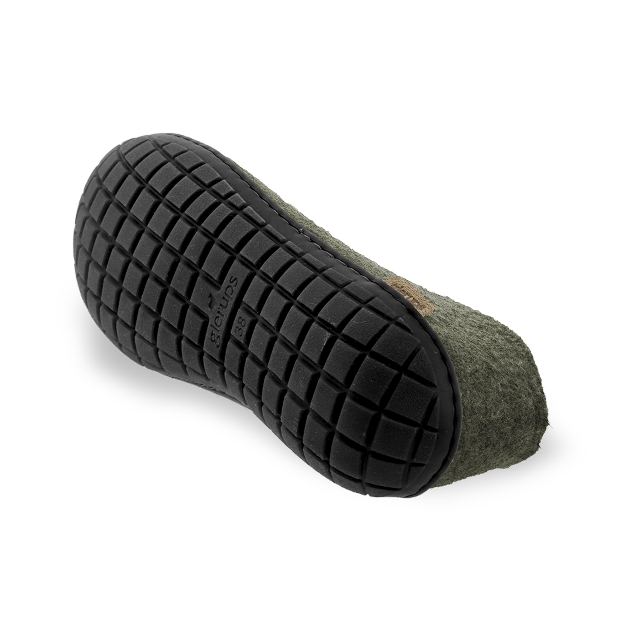 Shoe with natural rubber sole - black - Forest