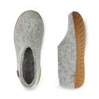 Shoe with natural rubber sole - honey - Grey