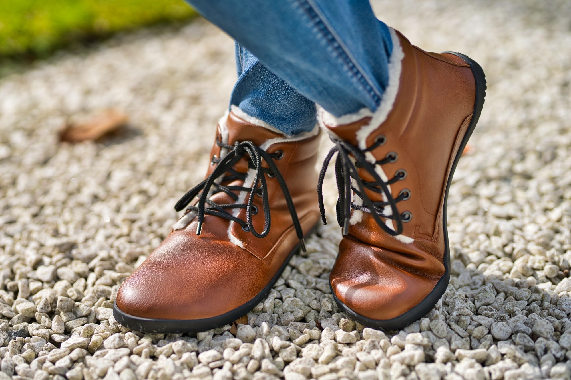 Sundara Winter Barefoot Ankle Boots - Light Brown