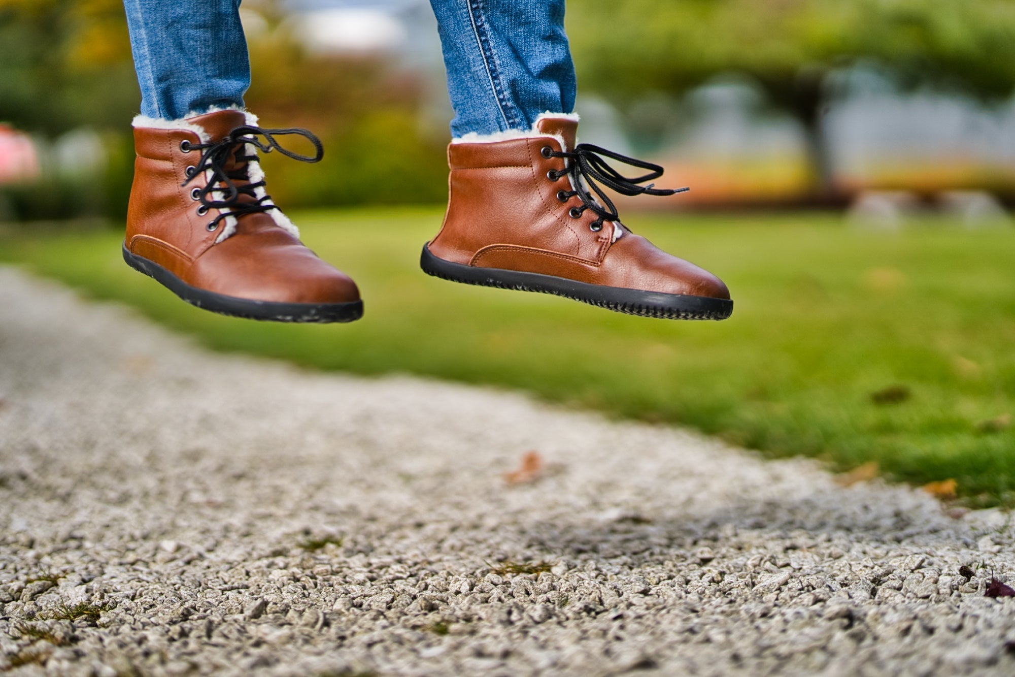 Sundara Winter Barefoot Ankle Boots - Light Brown