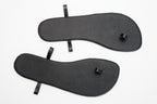 Barefoot Ribbon Ankle-Tie Sandals - black