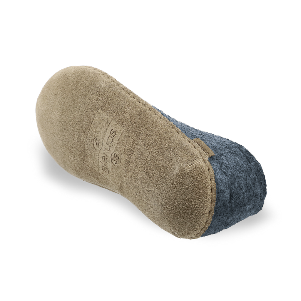 Shoe with leather sole - Denim