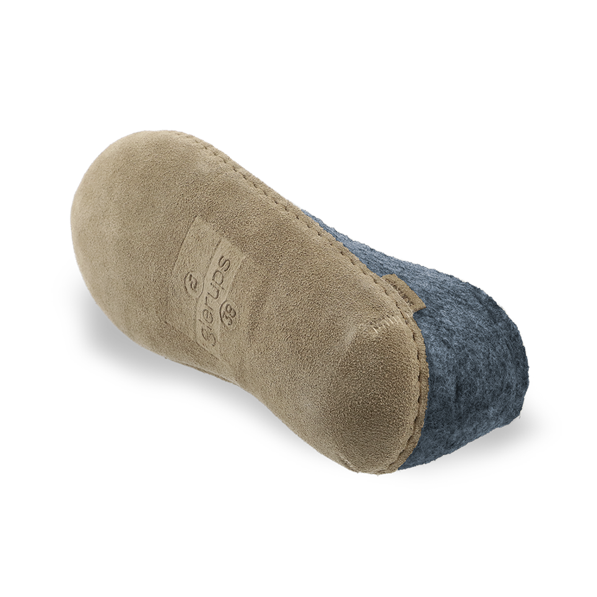 Shoe with leather sole - Denim