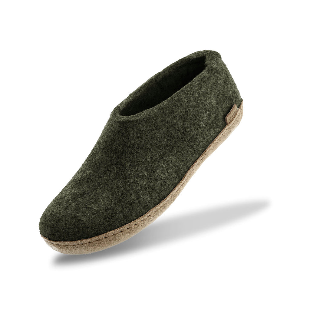 Shoe with leather sole - Forest