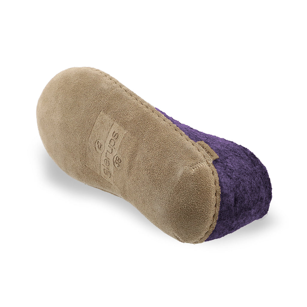 Shoe with leather sole - Purple