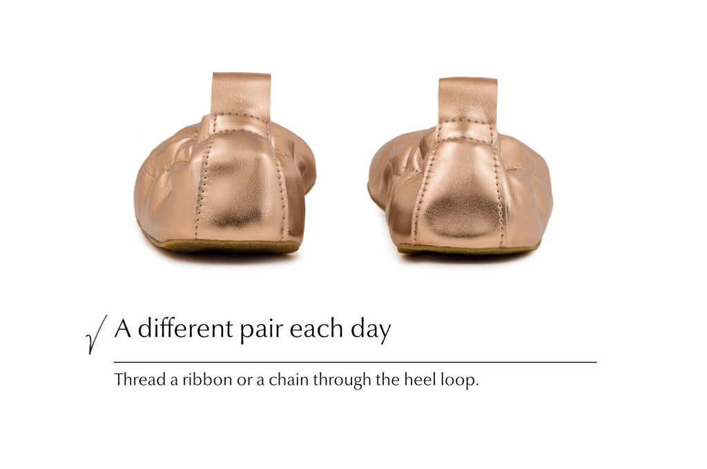 Barefoot dress shoes Chic rosegold