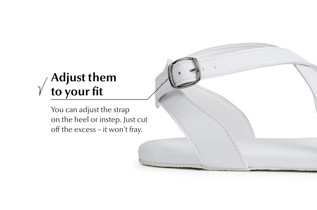 Comfort Sandals Hava Sparkle – White