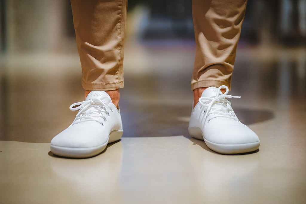 Flow white barefoot sneakers