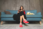 Vida Hemp Comfort red sneakers