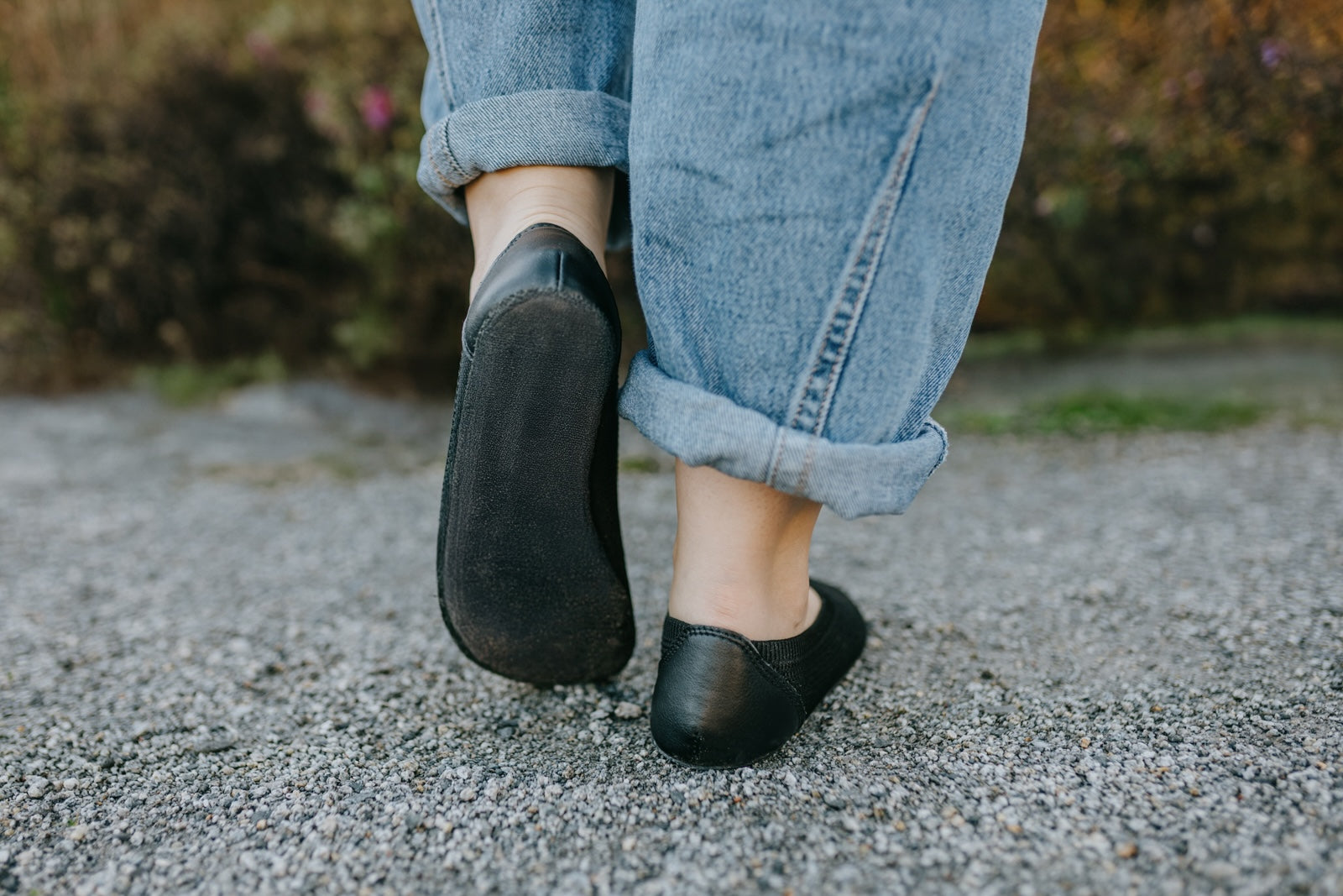 Barefoot Knit Ballet Flats Softy Black