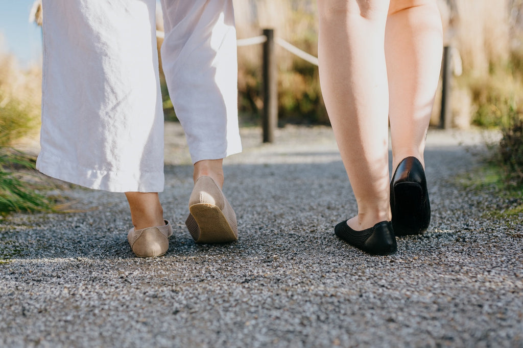 Barefoot Knit Ballet Flats Softy Beige