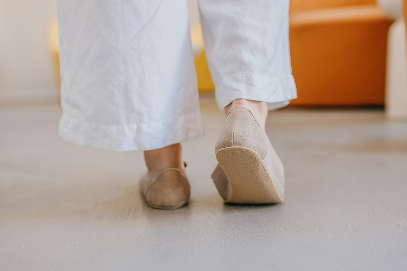 Comfort Knit Ballet Flats Softy Beige