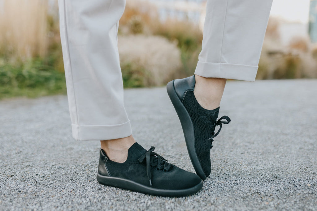 Barefoot Knit Sneakers Softy Black