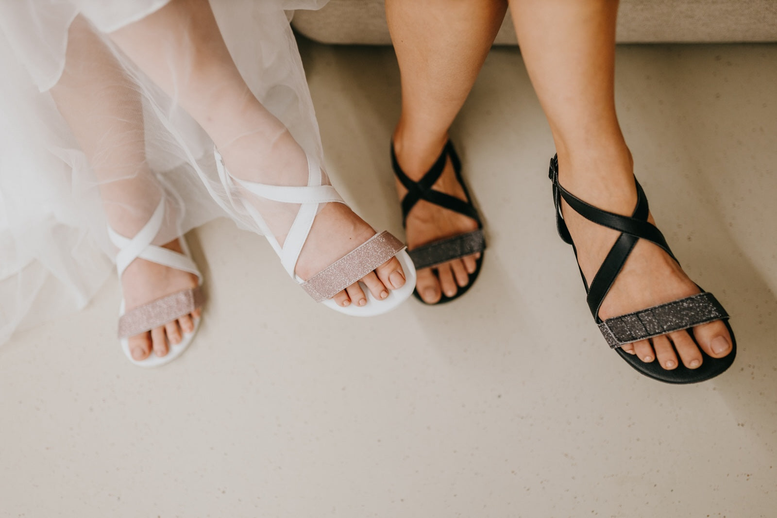 Barefoot Sandals Hava Sparkle – Black