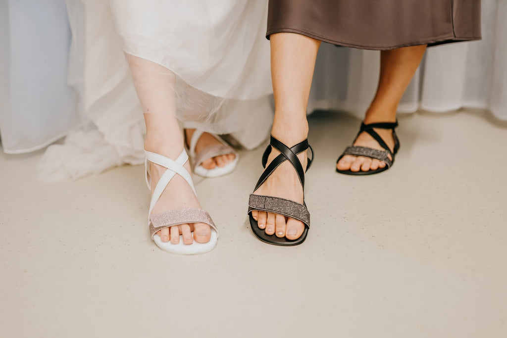 Comfort Sandals Hava Sparkle – White