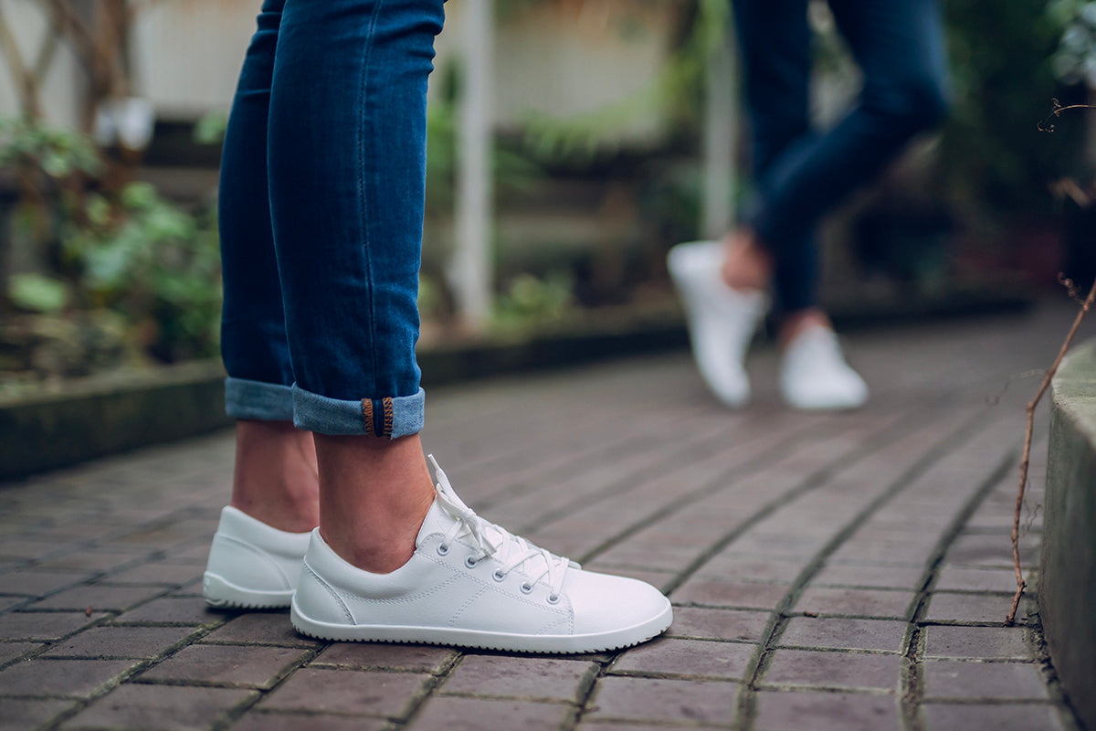 Vida barefoot white sneakers