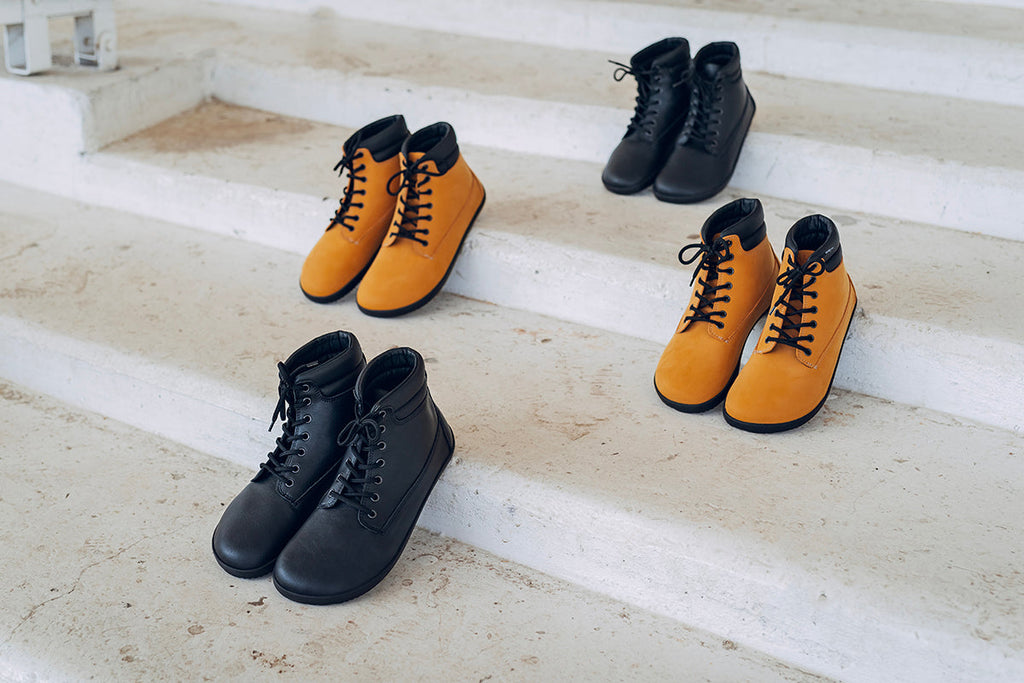 Shuma City Barefoot Boots – Mustard